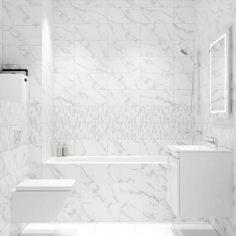 Настенная плитка KREAFORTA Mersey Hexo 20x40 см 1.62 м² матовая цвет серый STLM-2145526 - Вид №5