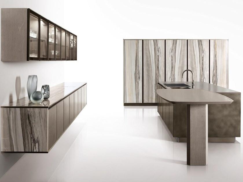 Giorgetti Модульная деревянная кухня со встроенными ручками sun-id-1380092 - Вид №1