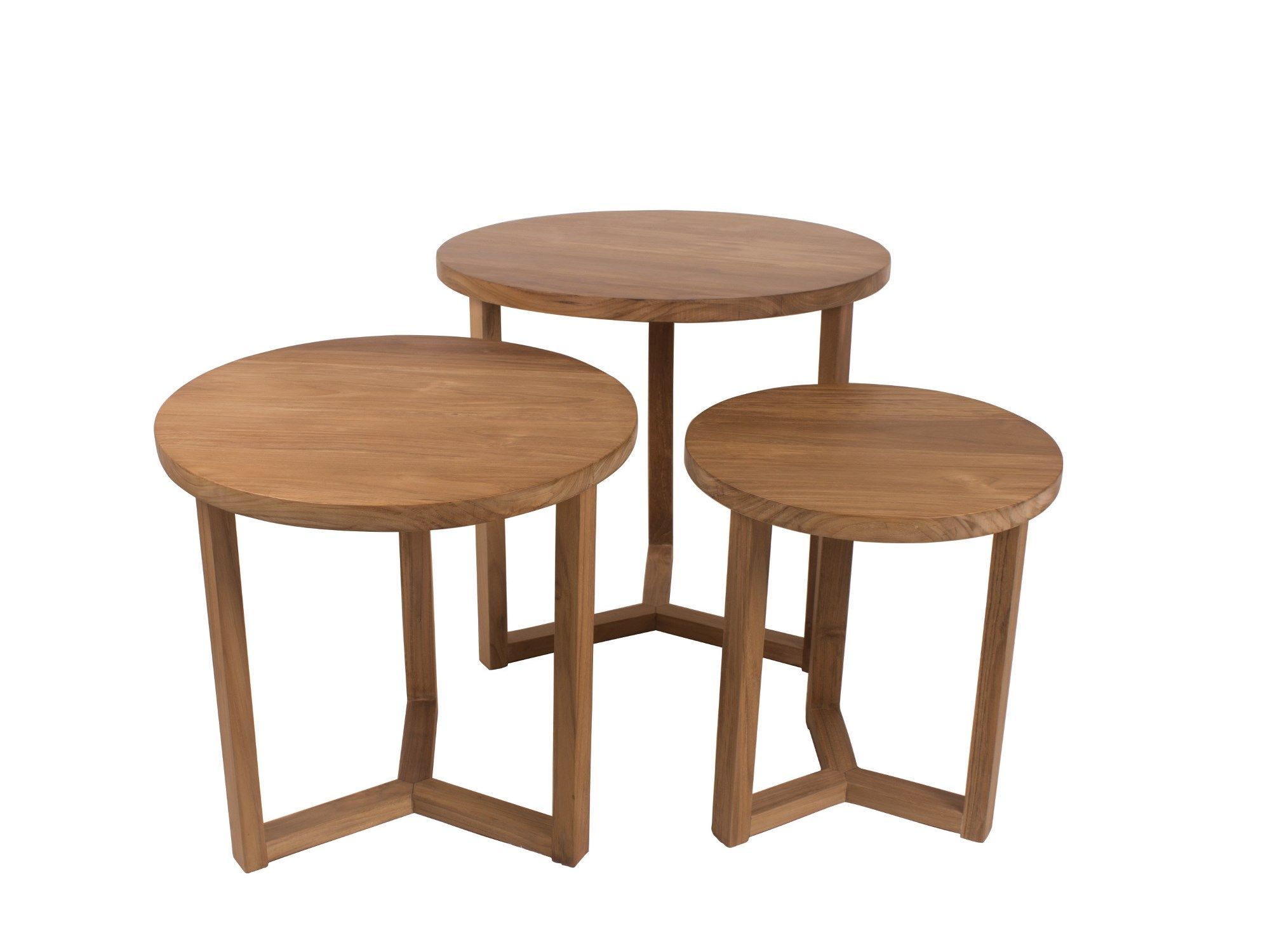 Деревянный круглый садовый журнальный столик Il Giardino di Legno Remix ARCH-00052477