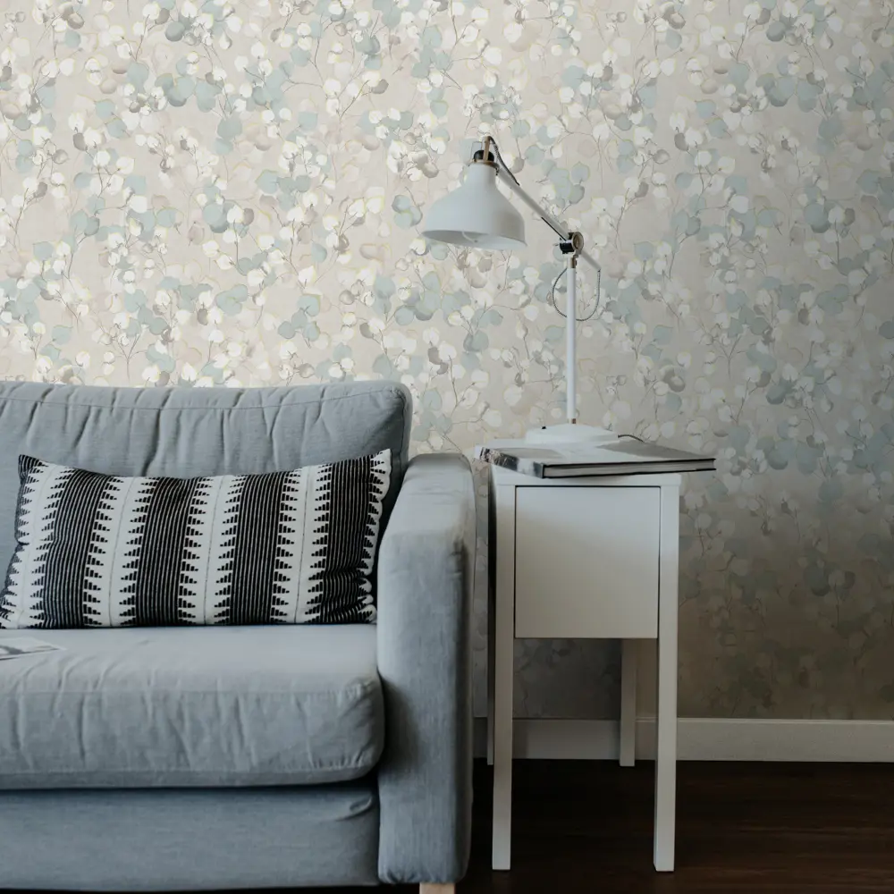 Обои флизелиновые Solo Lunaria бежевые 1.06 м 106305 STLM-2144997 - Вид №3