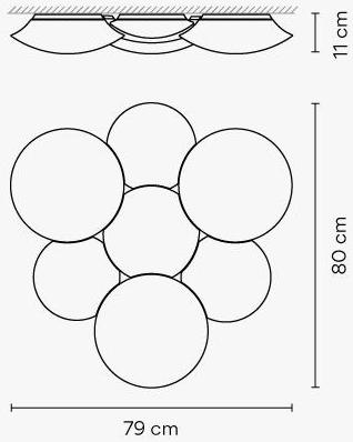 Vibia Потолочный светильник из дутого стекла Puck sun-id-1515870 - Вид №15