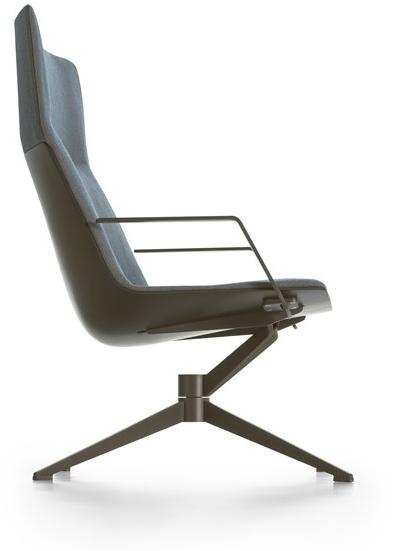 MDF Italia Кресло из ткани с 4 спицами и высокой спинкой Neil sun-id-1482969 - Вид №2