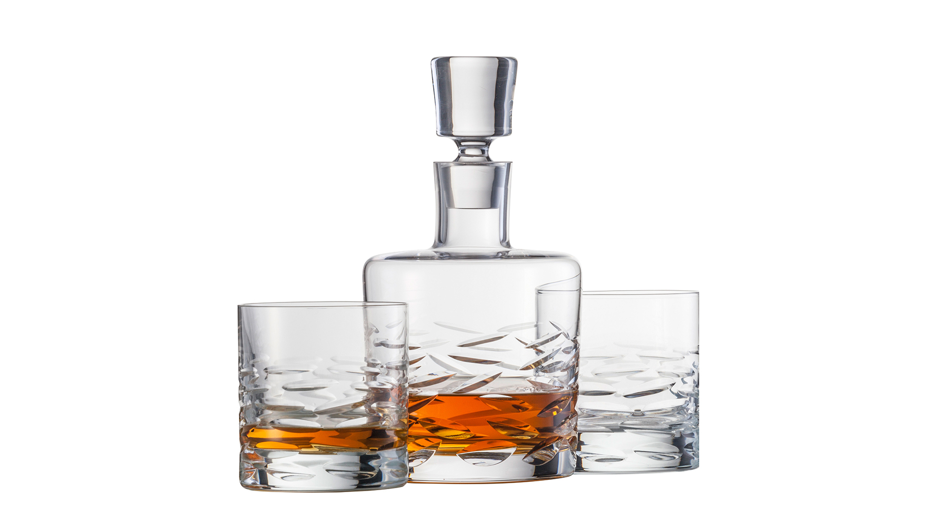 10609364 Schott Zwiesel Набор графин и 2 стакана для виски Schott Zwiesel "Бар.Волны", п/к Стекло  - Вид №3