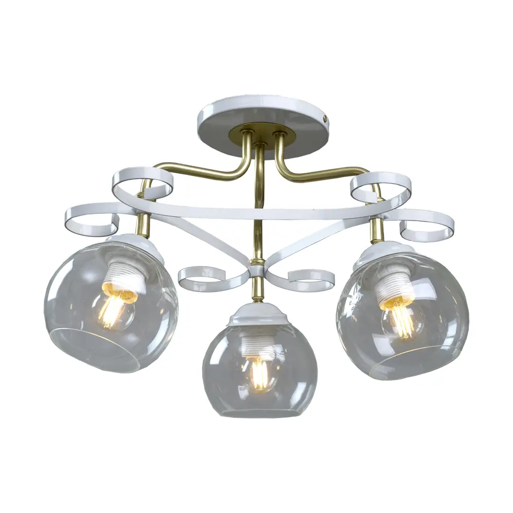 Люстра Принцесса 3хЕ27х60 Вт цвет белый СВЕТУС STLM-2055242 - Вид №4