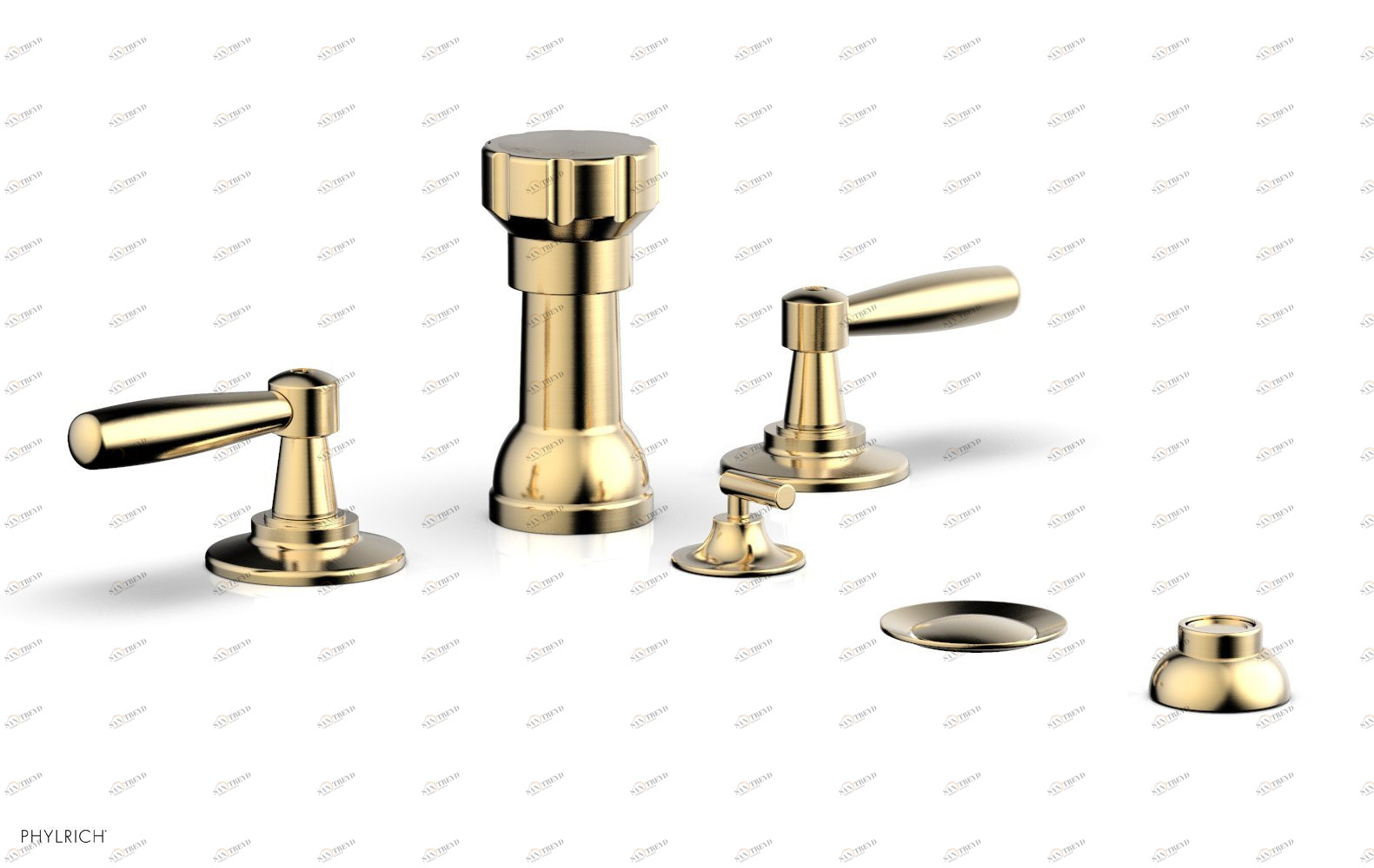 Смеситель для биде WORKS Phylrich  220-61-026 Satin Brass 