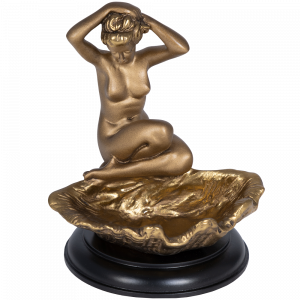 22570 Подставка для украшений Девушка на ракушке Бронза BOGACHO