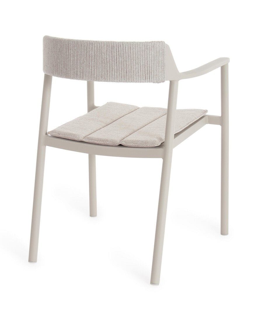 Штабелируемый алюминиевый стул с мягким сиденьем BIZZOTTO ROPERY ARCH-00065871 - Вид №3