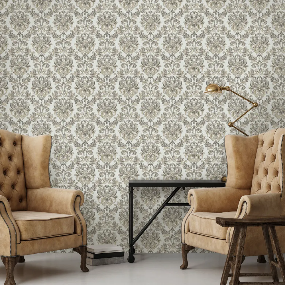 Обои бумажные Elysium Беркли белые 0.53 м 84500 STLM-2113814 - Вид №3