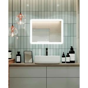 Зеркало для ванной Omega Glass Тип 2 SD342 с подсветкой 60x80 см прямоугольное