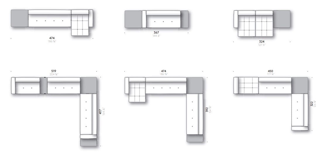 Ткань диван DE PADOVA Erei ARCH-00079956 - Вид №1