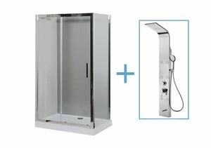 Душевой уголок Aquanet Delta NPE1131 120x80 (+ панель Aquanet Galaxy Shine AP40-01)