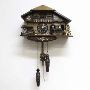 Часы настенные темно-коричневые с кукушкой Sars 8M SARS ДИЗАЙНЕРСКИЕ 00-3967468 Коричневый