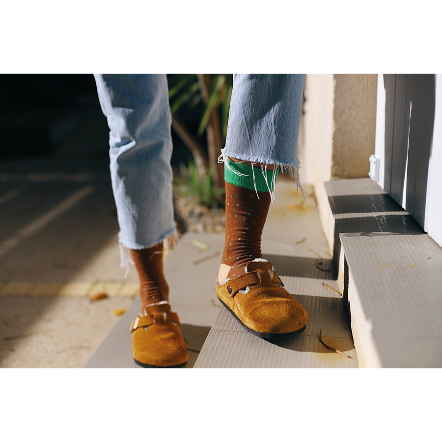 DYSOCDOUB Носки , doughnut, коричневые Doiy  - Вид №2