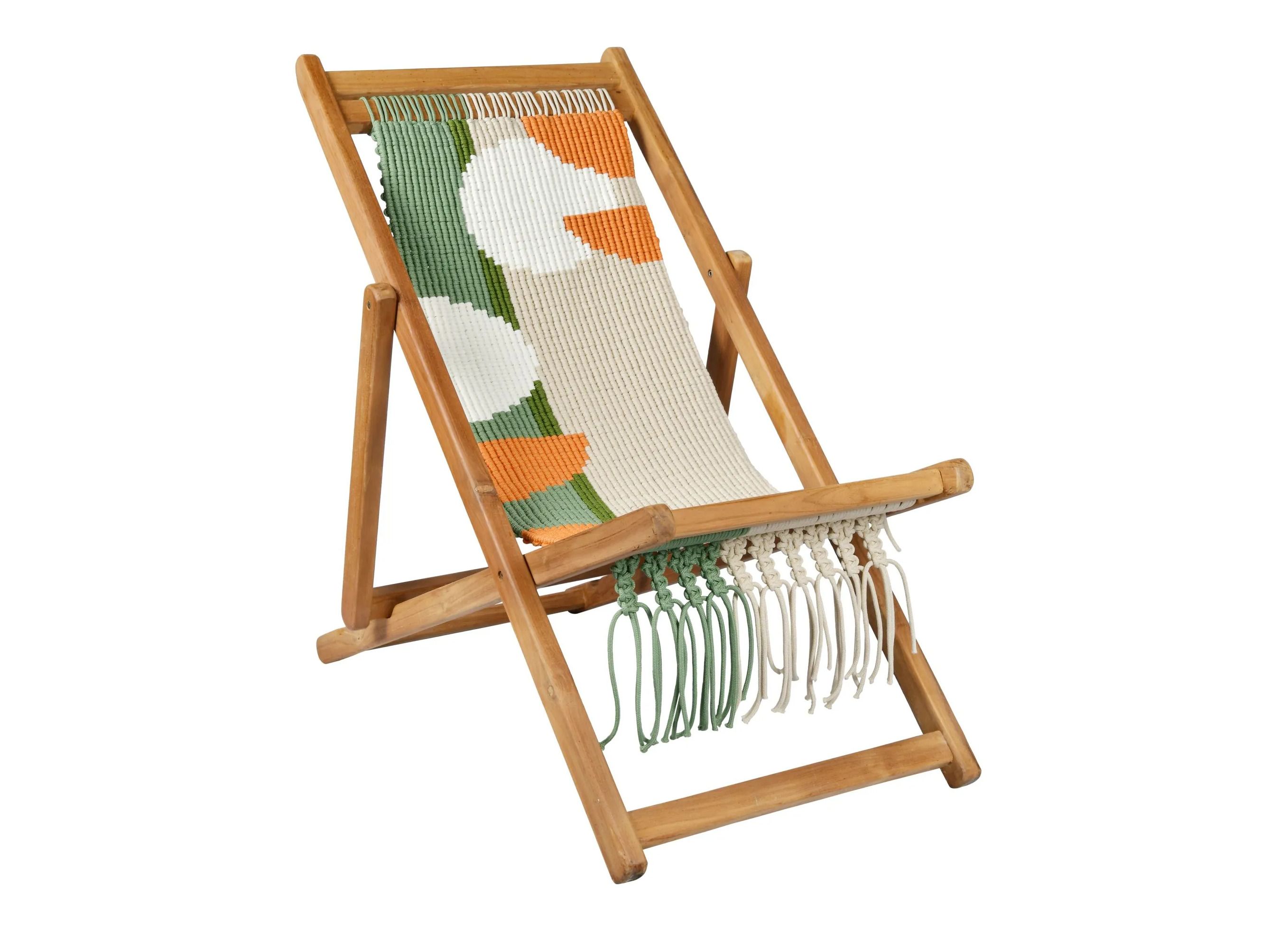 Кресло для отдыха из тикового дерева и веревки cbdesign Виареджо ARCH-00142467