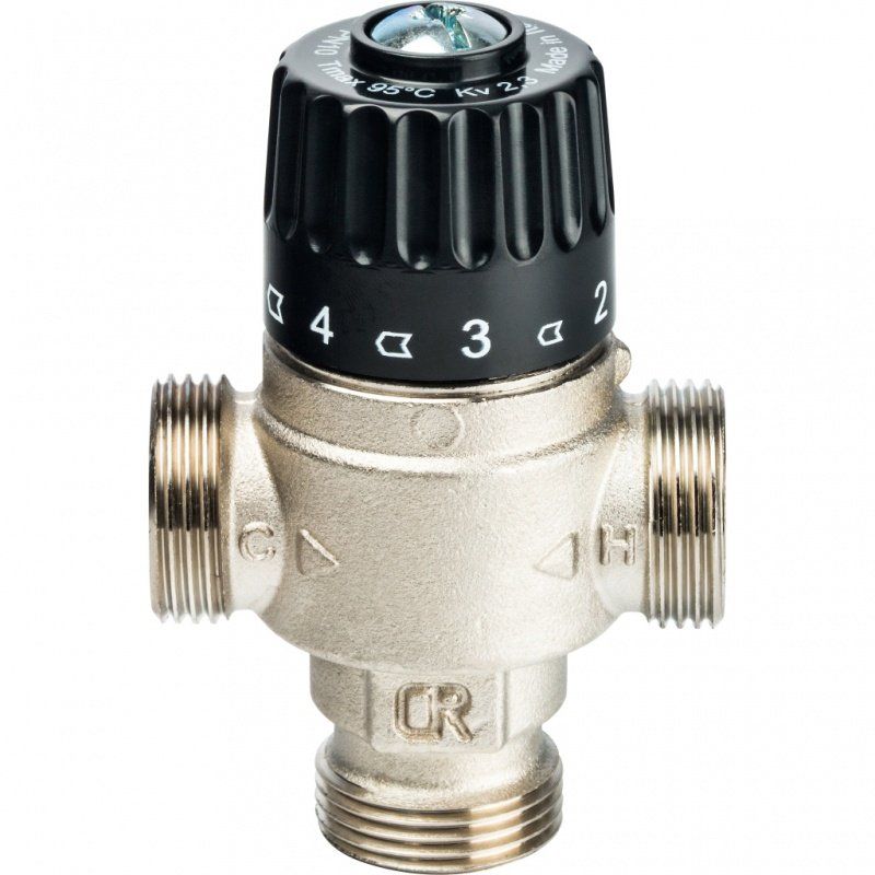 Термостатический смесительный клапан 3/4" STOUT НР 30-65°С 2,3 KVs SVM0025236520 - Вид №2