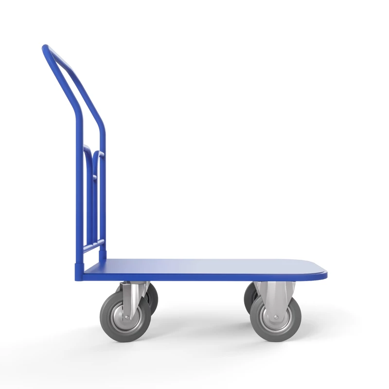 Тележка платформенная ТПТ (г/п 500 кг, 900x600 мм, колеса серая резина 200 мм) Верстакофф 65-8876 - Вид №1