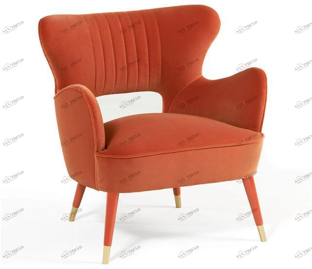 Munna Бархатное кресло с подлокотниками Time sun-id-1478343
