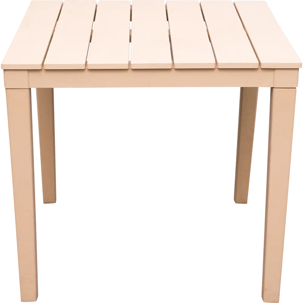 Стол садовый квадратный «Прованс», 83х83х82 см, цвет бежевый ЭЛЛАСТИК-ПЛАСТ STLM-2107735 - Вид №2