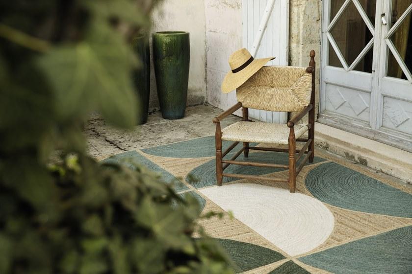 Élitis Прямоугольный коврик из джута с геометрическими мотивами sun-id-1422739 - Вид №5