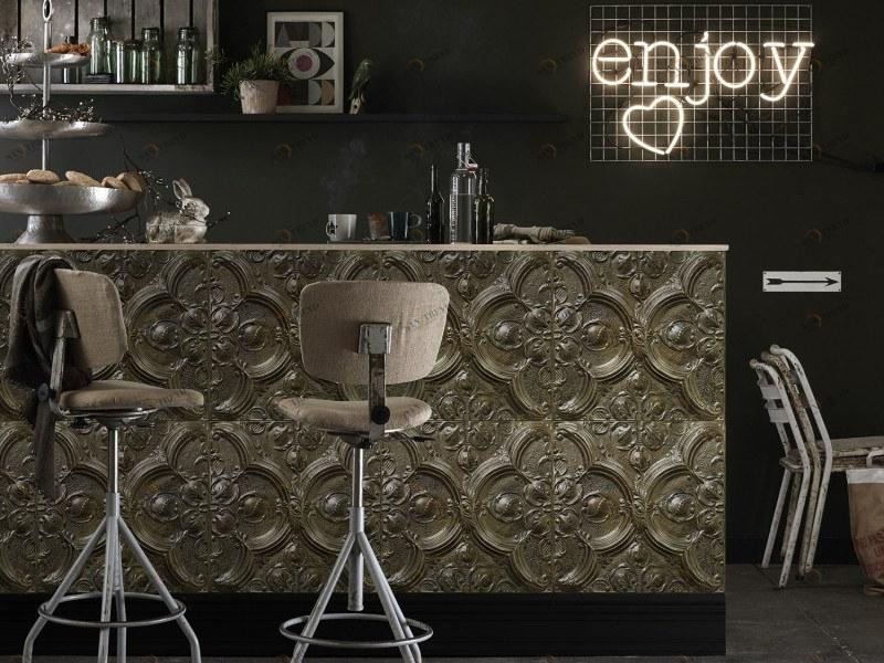 Koziel Моющиеся виниловые обои Tin tiles Ppv021d--x6 