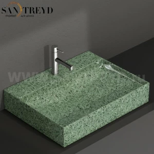 B6R65GV Подвесная раковина настенная прямоугольная Ceramica Globo T-EDGE