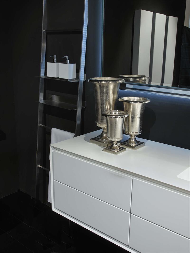 RIFRA Подвесной шкафчик для ванной, матовый белый лак K.one sun-id-1470826 - Вид №4