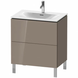 LC659608686 Тумбочка напольная L-Cube #LC6596 720 x 481 мм Капучино глянцевый лак