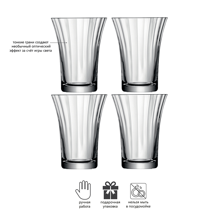 G001-10-776 Набор стаканов aurelia, 340 мл, 4 шт. LSA International  - Вид №7