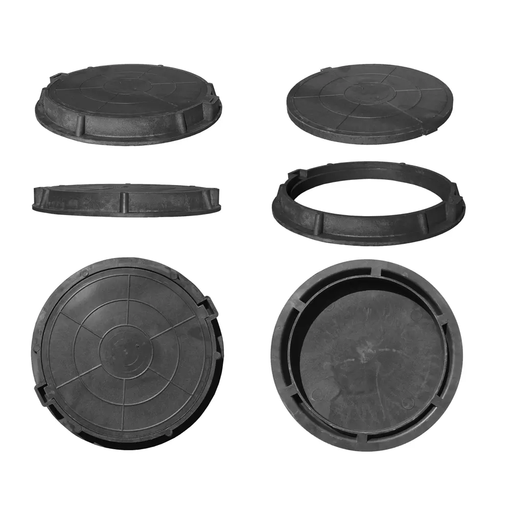 Люк ППК тип Л 580x60 мм до 3 т черный полимерпесчаный Santreyd STLM-2083914 - Вид №6