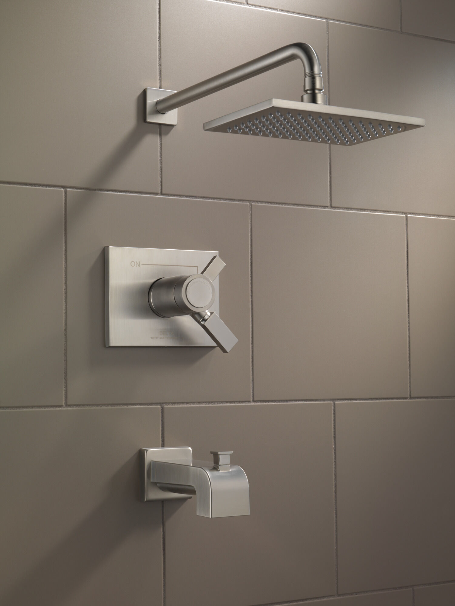 T17T453-SS-WE Для ванны и душа TempAssure® серии 17T Delta Faucet Vero Нержавеющая сталь - Вид №3