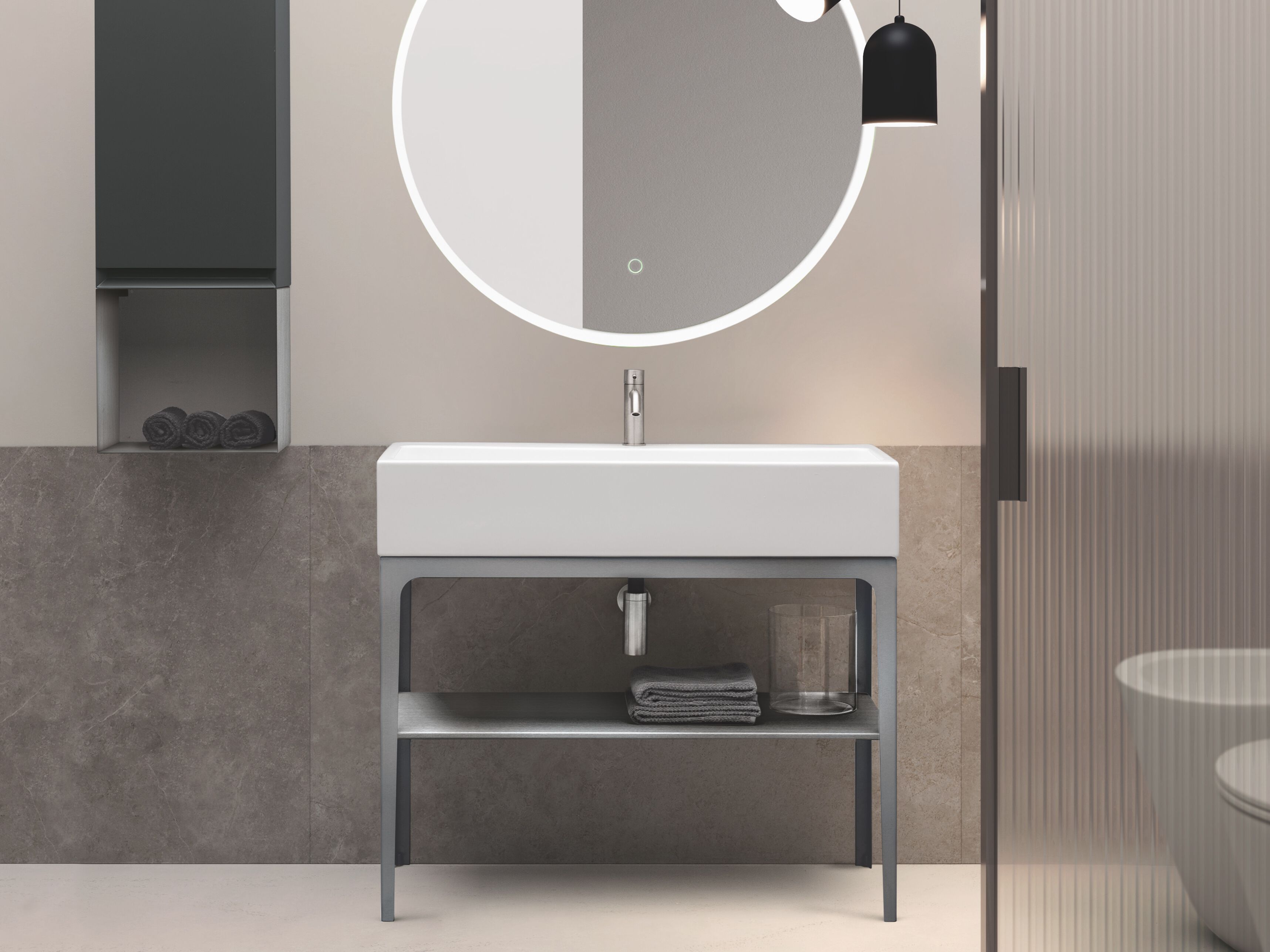 Стальной напольный умывальник со встроенным умывальником COLAVENE Camaleo ARCH-00064483