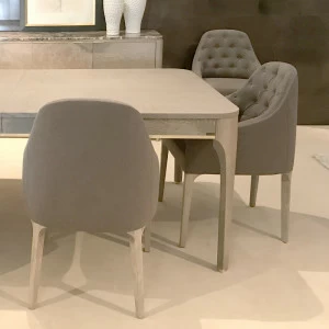 Стул с подлокотниками мягкий серый Soho HURTADO SOHO 00-3981511 Серый