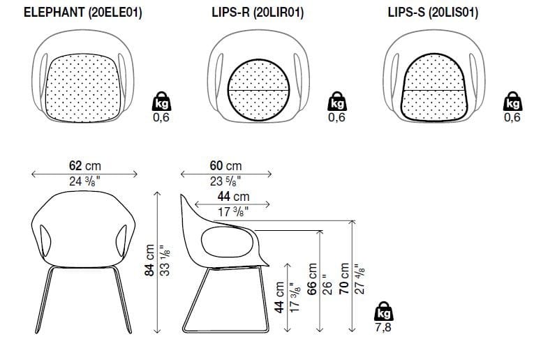 Полиуретановый стул с подлокотниками Kristalia ARCH-00036998 - Вид №4