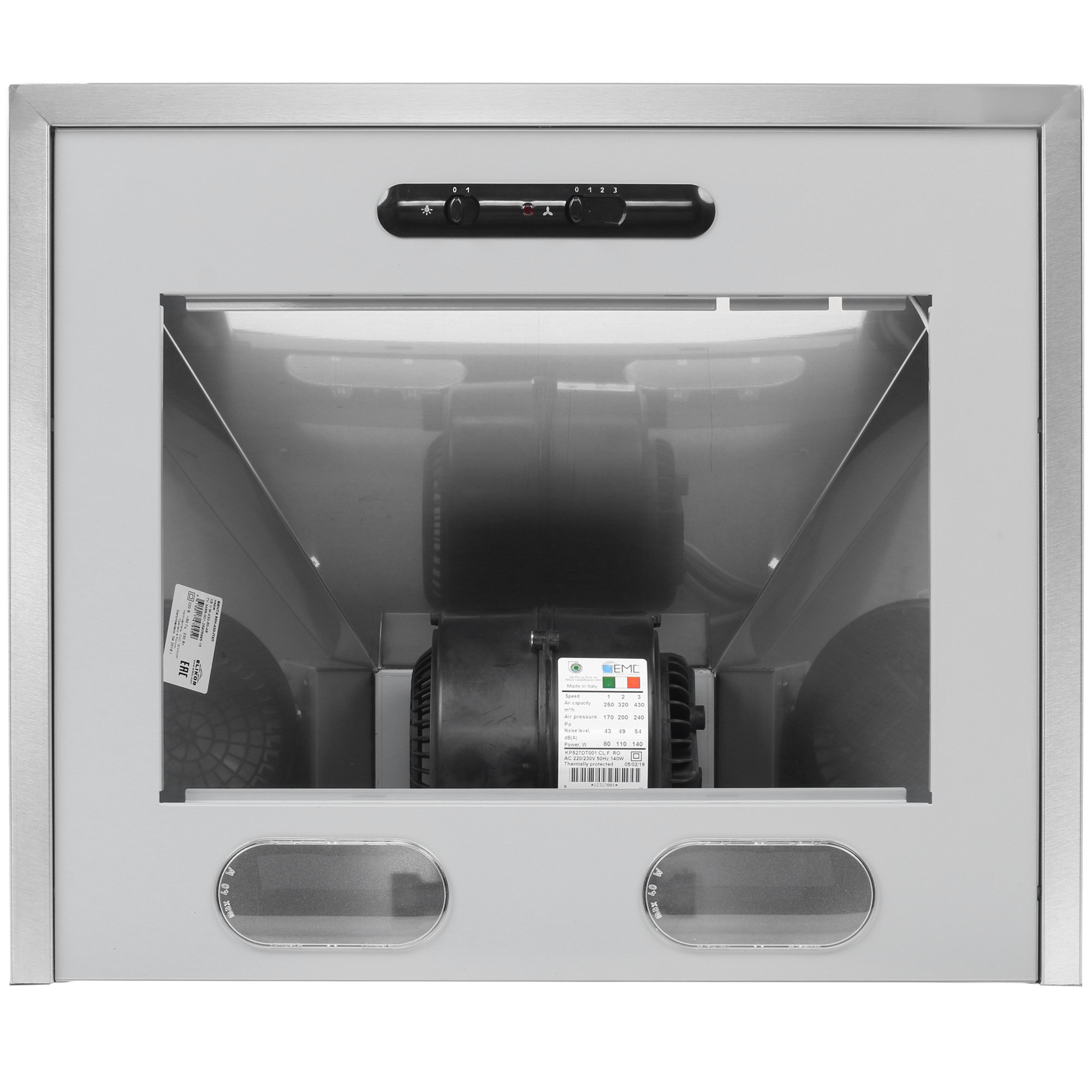 1074682 Вытяжка каминная ELIKOR Вента 60Н-430-П3Л серебристый STDN-0100452 - Вид №6