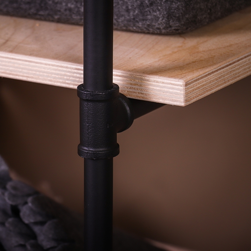 Соединитель Т-образный для труб , 45x35x28 мм, черный LJPS0632 Public Steel Россия  - Вид №3