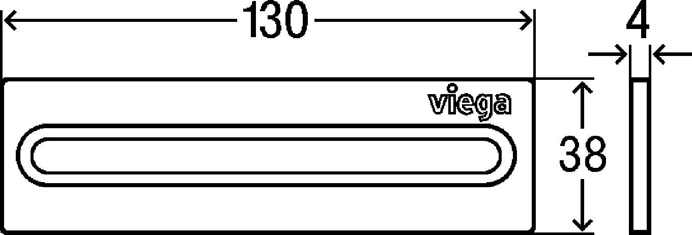 Viega Вкладка душевого лотка Advantix Cleviva 4981.5 (794 026 1))  - Вид №2