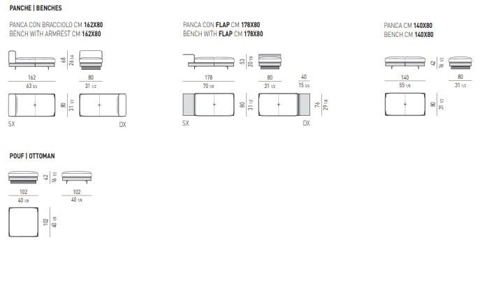 Кожаный диван Minotti Коннери ARCH-00151868 - Вид №11