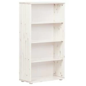 Стеллаж Flexa Classic storage с 3 полками, белый искусственно состаренный/розовый