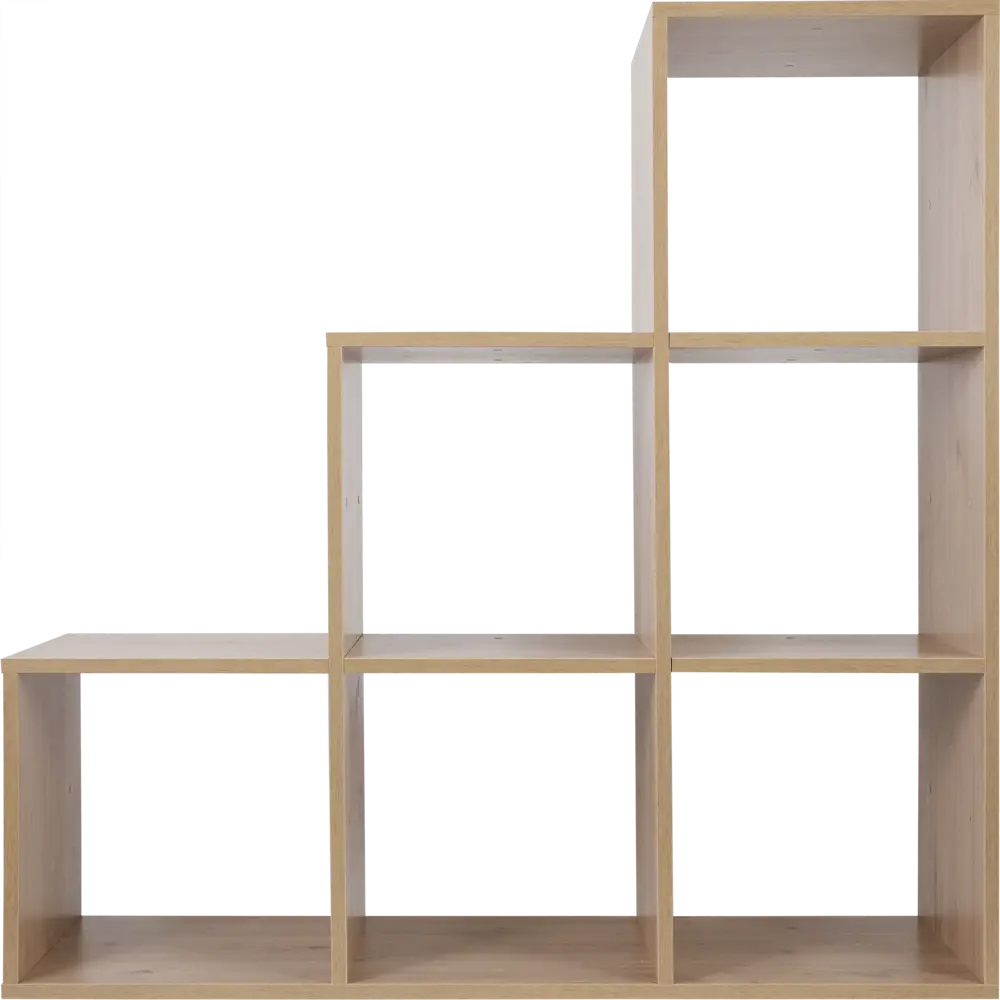 Стеллаж КУБ 6 секций 105х105х32 см ЛДСП цвет дуб Santreyd STLM-2127269 - Вид №1