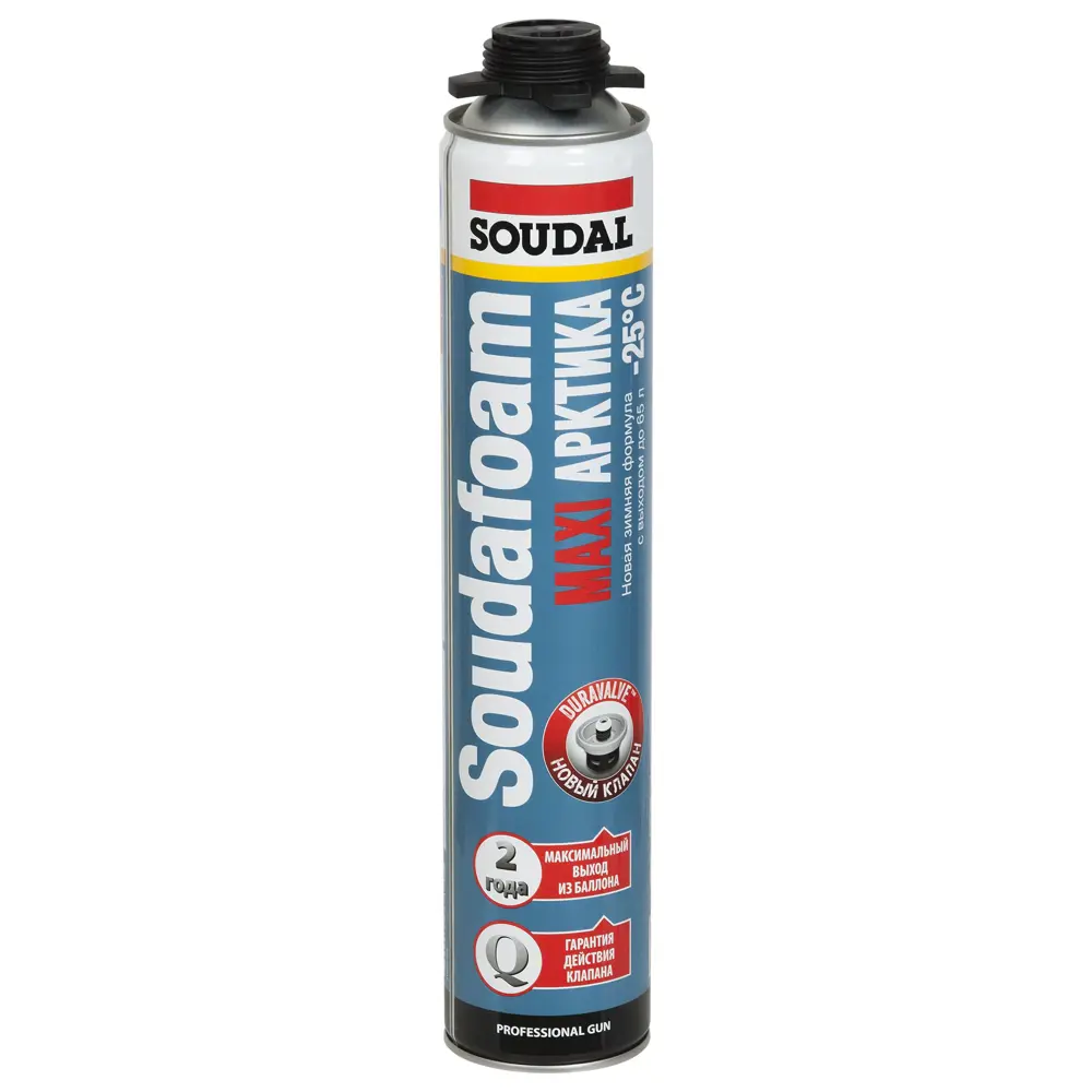 Пена монтажная профессиональная Soudal Maxi Arctic 65 зимняя 870 мл STLM-2151031