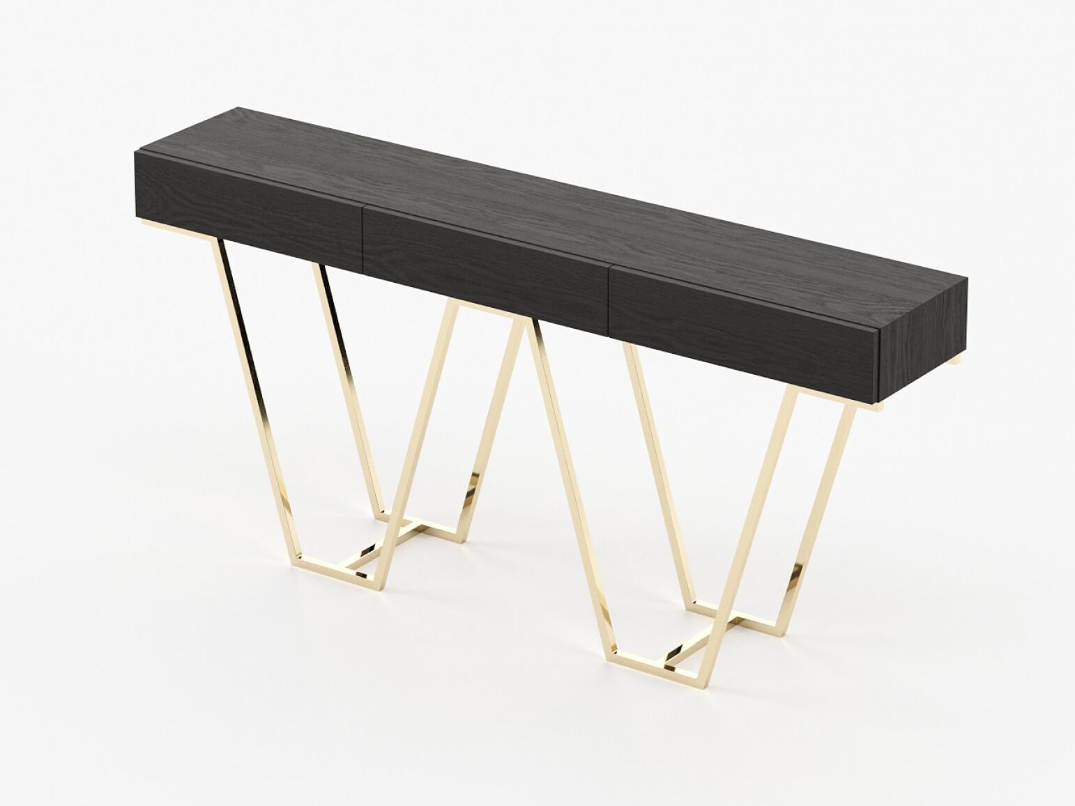 Деревянная прямоугольная консоль с ящиками Laskasas ZURIQUE ARCH-00044629 - Вид №2