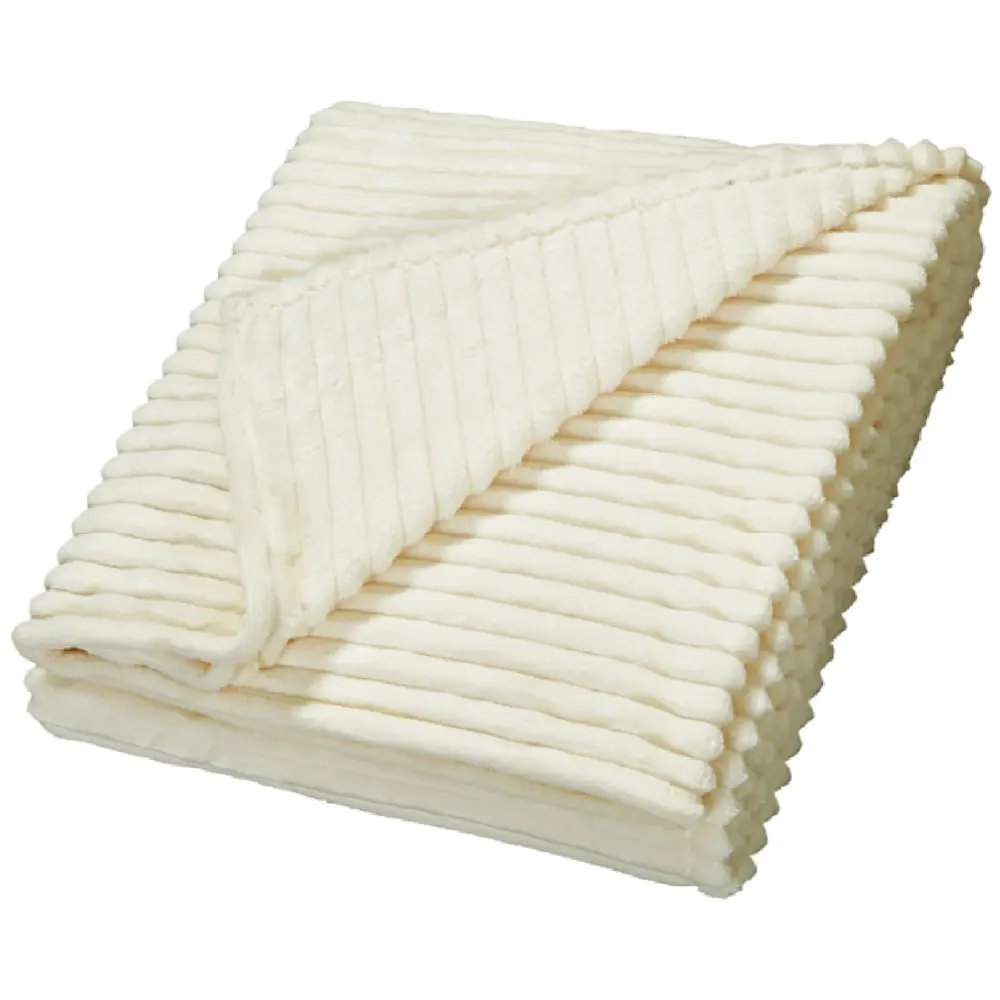 СТОЛИЦА ТЕКСТИЛЯ Плед Strips Молочный — уют и стиль в вашем доме 89312861 STLM-1033908