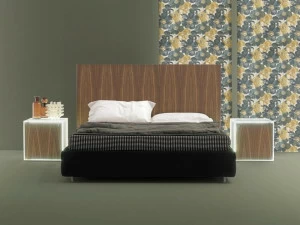 Frauflex Кровать-контейнер из дерева с высоким изголовьем