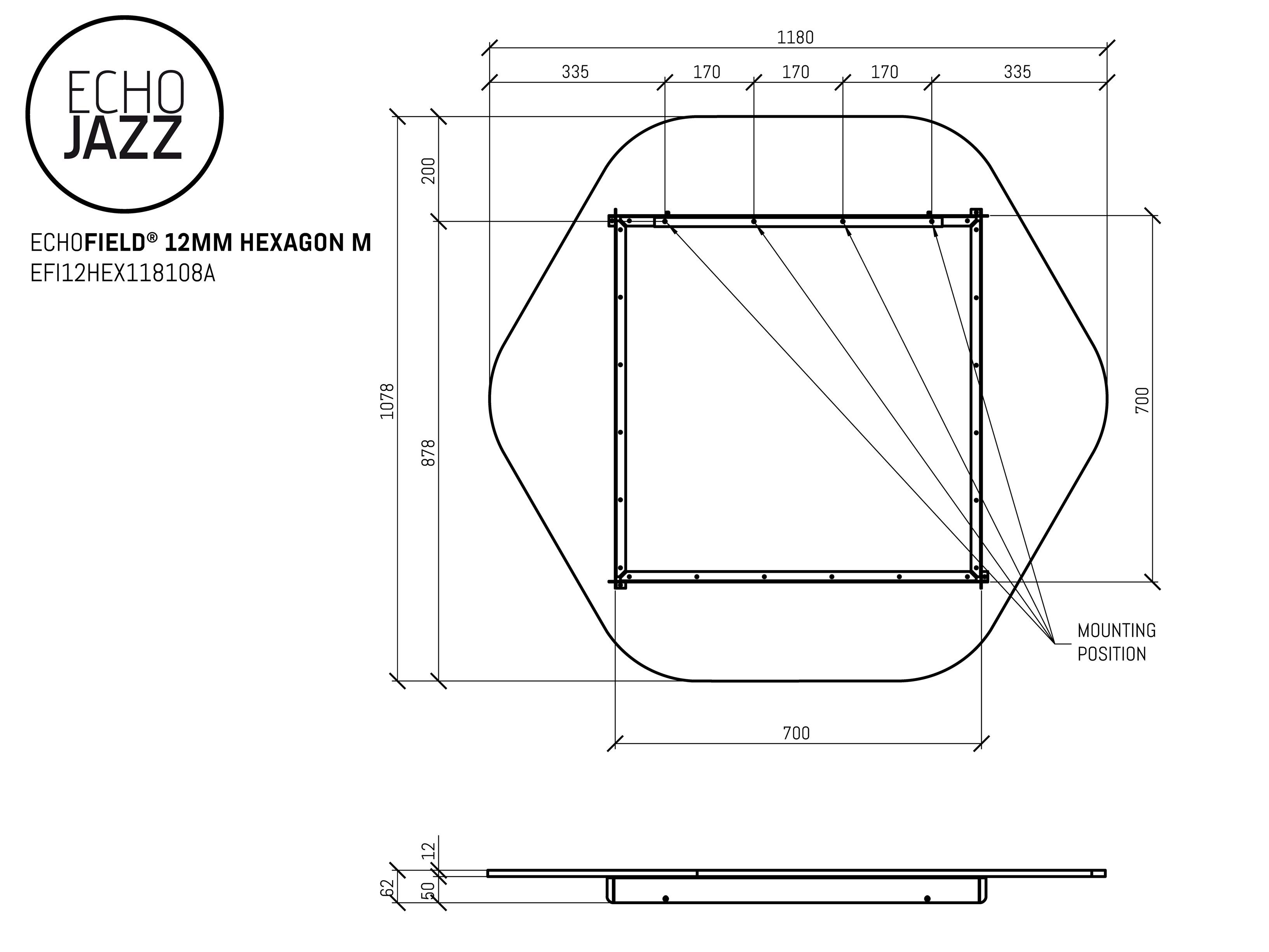 ПЭТ акустическая панель ECHOJAZZ ECHOFIELD® ARCH-00104512 - Вид №7