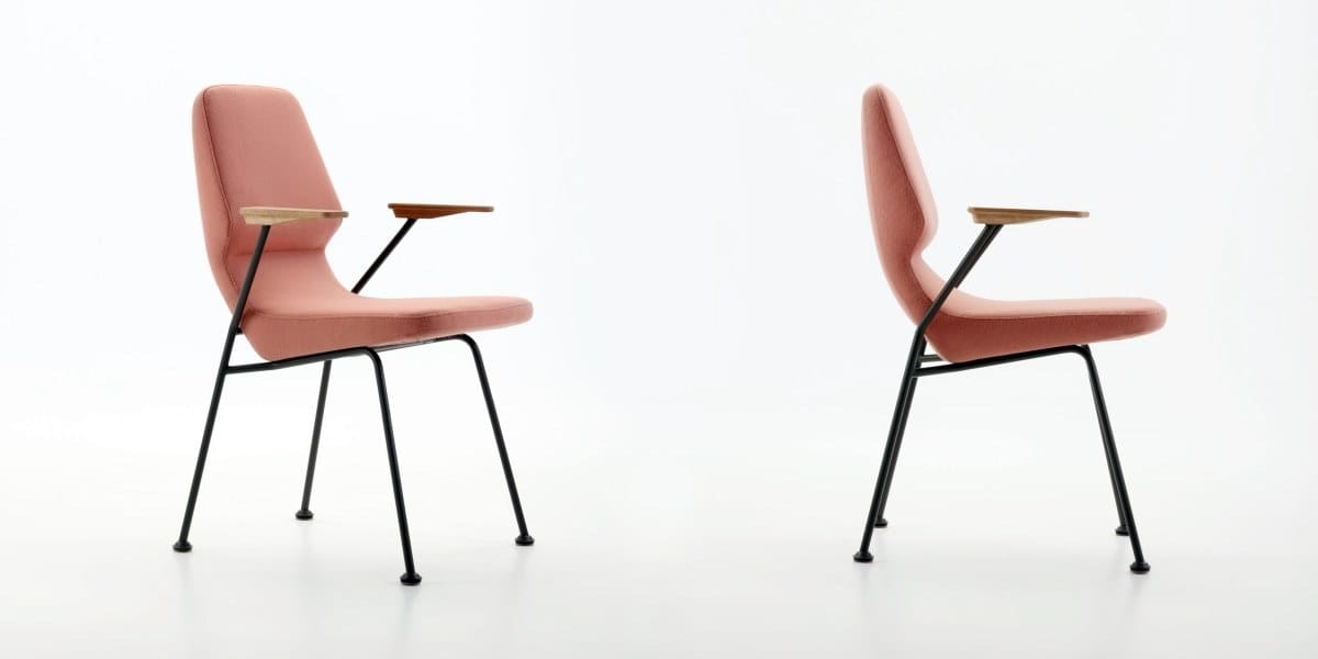 Мягкий тканевый стул с подлокотниками prostoria Oblique ARCH-00090884 - Вид №2