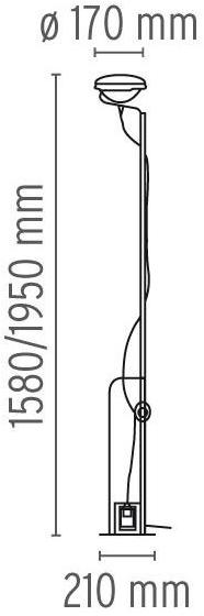 Flos Дизайнерский торшер с отраженным светом Home collection - pavimento sun-id-1477842 - Вид №7