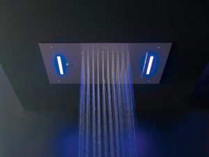 Потолочная душевая головка из нержавеющей стали с хромотерапией