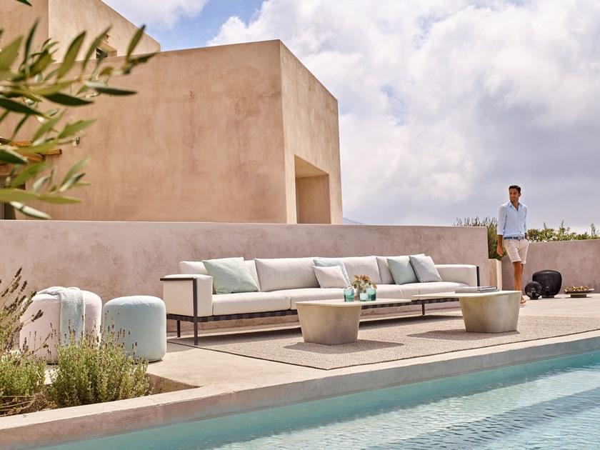 TRIBÙ Угловой диван из ткани с шезлонгом Natal alu sofa sun-id-1400871 - Вид №2