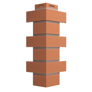 Угол наружный Dacha Кирпич гладкий цвет красный