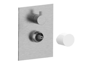 Смеситель для душа с 2 отверстиями из нержавеющей стали с переключателем